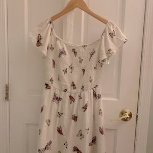 White Butterfly Dress
